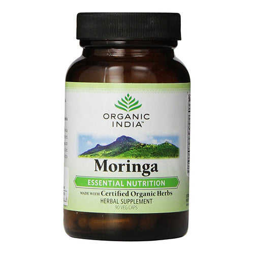 Organic India Moringa Essential Nutrition Vegetarian Capsules - 90 Ea